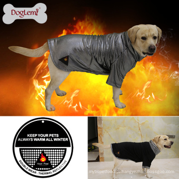 DogLemi Calor Refletivo Quente Velo Pet Dog Clothes Jacket Inverno Reversível Grande Roupa Do Cão